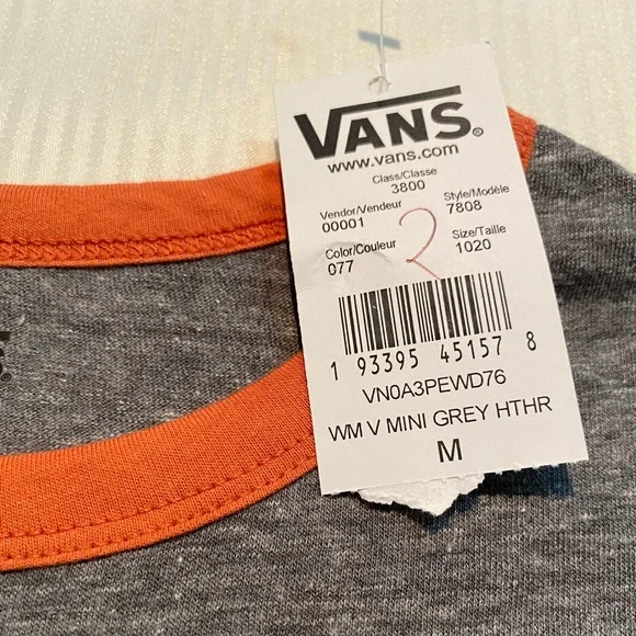 Vans Mini Ringer Short Sleeve Tee T-Shirt - Picture 6 of 6